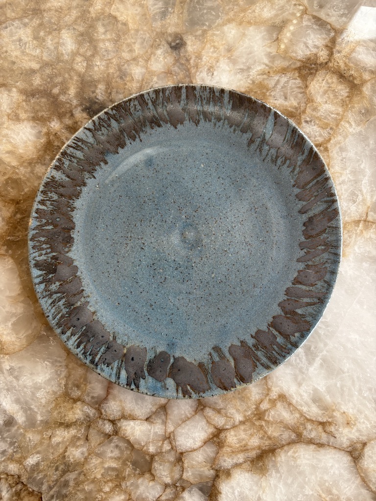 Metallic Rimmed Plate